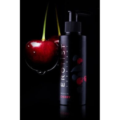 Съедобное массажное масло Erotist со вкусом вишни (150 мл)