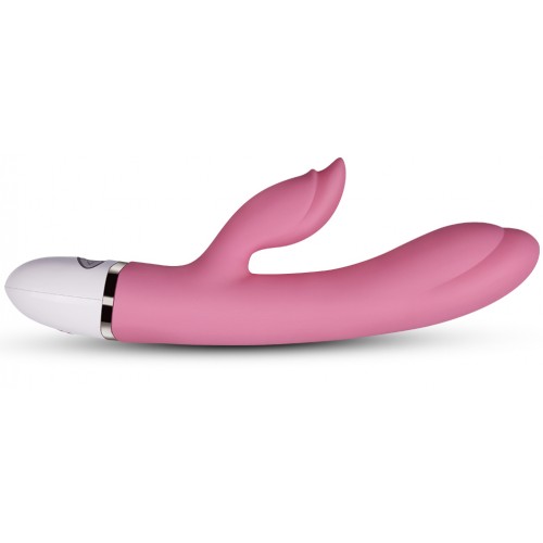 Перезаряжаемый вибратор с клиторальным стимулятором Dreamer II розовый
