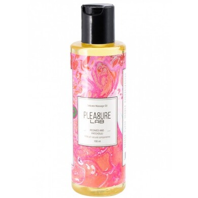 Массажное масло с ароматом пионов и эфирным маслом-афродизиаком пачули Pleasure Lab Delicate (100 мл)