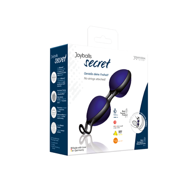 Вагинальные шарики со смещенным центром тяжести JoyDivision Joyballs secret синие