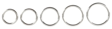 Набор эрекционных колец из стали Set of 5 Cock Rings