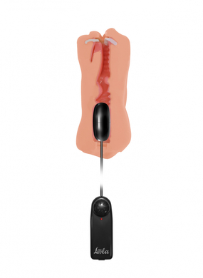 Двойной реалистичный мастурбатор с вибропулей Satisfaction Babylicious