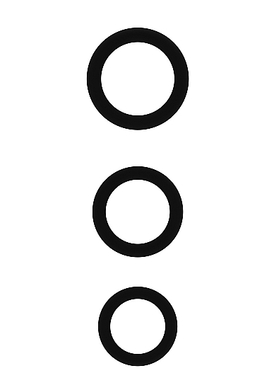 Набор из трех эрекционных колец No.25 Cockring Set черный