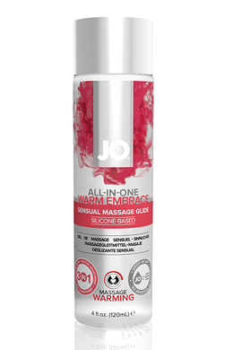 Универсальная гель-смазка на силиконовой основе с согревающим эффектом JO All-In-One Massage Glide Warming (120 мл)