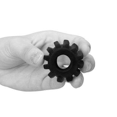 Эрекционное черное кольцо Power Plus Coock Ring
