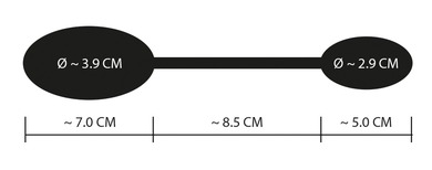 Анально-вагинальные шарики со смещенным центром тяжести Pussy & Ass Balls