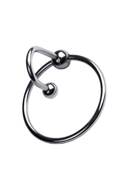 Кольцо на пенис с уретральным стоппером D 4см