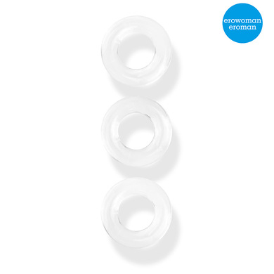 Набор эрекционных колец прозрачных "Erowoman-Eroman" (3 шт)