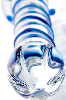 Стеклянный двусторонний фаллоимитатор Sexus Glass 18,5 см