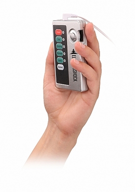 Анальная пробка с электростимуляцией E-Stim Hollow Butt Plug Shots Electroshock