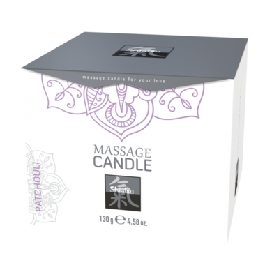 Массажная свечка Shiatsu с ароматом пачули (130 мл)