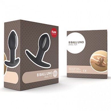 Пробка для ношения со смещенным центром тяжести Fun Factory B Ball Uno черно-серая