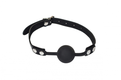 Черный кляп с силиконовым шариком Party Hard Dolce Vita