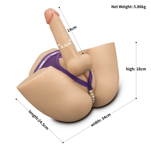 Реалистичный мастурбатор с пенисом, вагиной и анусом Streetgirl's №17