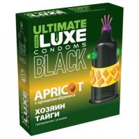 Презерватив черный Luxe Black Ultimate Хозяин Тайги с ароматом абрикоса 1 шт