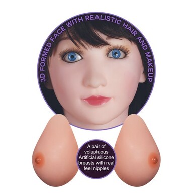 Кукла для секса с пышной грудью и открытым ротиком Silicone Boobie Super Love Doll