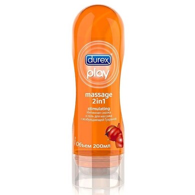 Стимулирующий гель-лубрикант с гуараной Durex 2 в 1 Play Massage (200 мл)