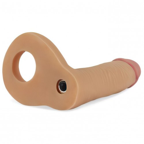 Насадка для двойного проникновения с вибрацией The Ultra Soft Double 14 см