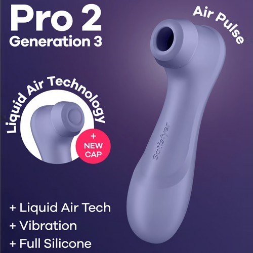 Вакуумно-волновой бесконтактный стимулятор сиреневый Pro 2 Generation 3 Satisfyer 