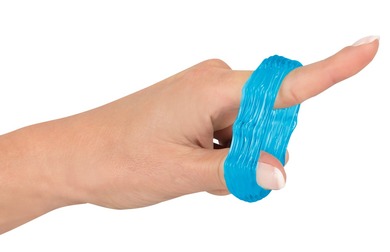 Набор голубых эрекционных колец Stretchy Cock Ring Set