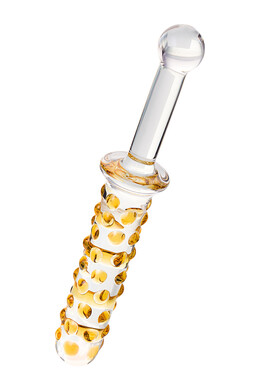 Двусторонний стеклянный фаллоимитатор Sexus Glass 25 см