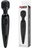 Вибромассажер с мощной вибрацией Pretty Love Power Wand черный