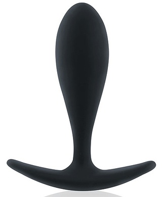 Маленькая черная анальная пробка для ношения "Sex expert"
