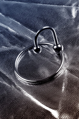 Кольцо на пенис с уретральным стоппером D 4см