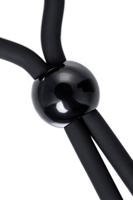 Лассо эрекционное на пенис с вибрацией чёрное A-toys Ect