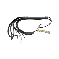 Флоггер из искусственной кожи с черной рукоятью