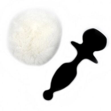 Анальная вибропробка со съемным хвостиком и управлением от смартфона Magic Motion Bunny