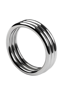 Широкое кольцо на пенис из металла D 4,5 см
