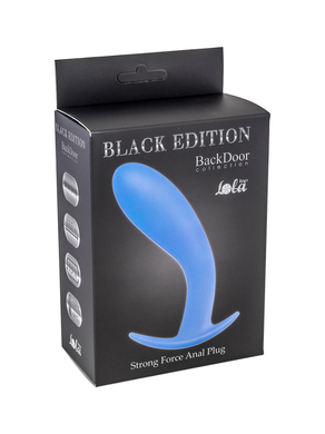 Анальная пробка синяя Strong Force Anal Plug