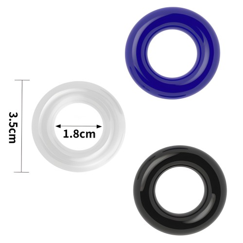 Набор из 3 эрекционных колец Power Plus Triple Donut Ring Set
