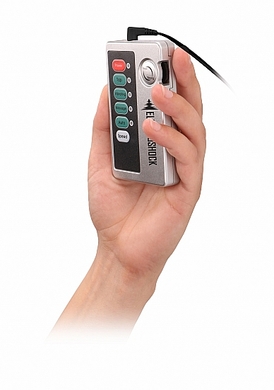 Анальная пробка с электростимуляцией Ribbed Butt Plug Shots Electroshock