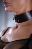 Ошейник кожаный коричневый Sex Game