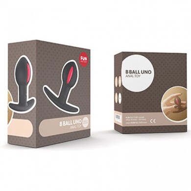 Пробка для ношения со смещенным центром тяжести Fun Factory B Ball Uno черно-красная