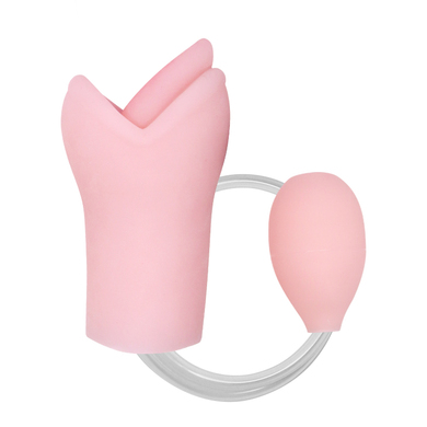 Мастурбатор-ротик с грушей Oral Sex