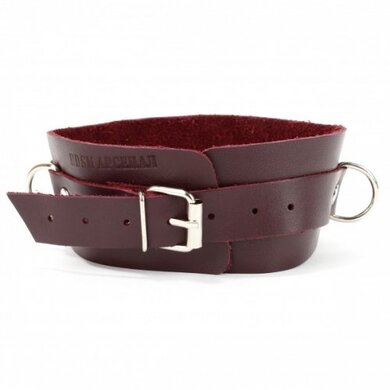 Ошейник классика бордо