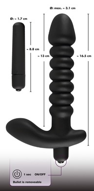 Анальный стимулятор с вибрацией Vibrating plug medium