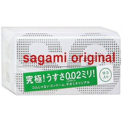 Полиуретановые презервативы Sagami Original 0,02 (12 шт)