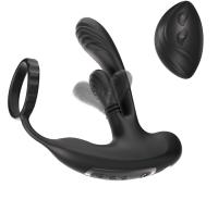 Перезаряжаемый вибромасcажер простаты с технологией массажа на 360 градусов и пультом ДУ Amovibe HER