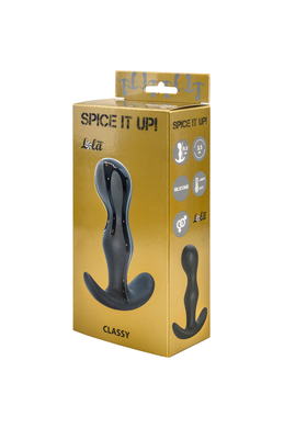 Анальная пробка темно-серая Spice it up Classy