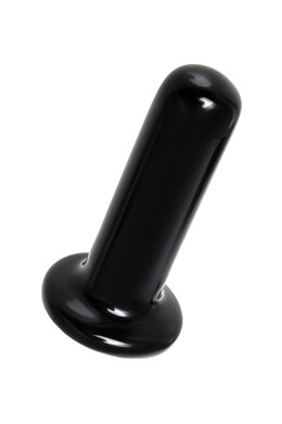 Черный стеклянный перезаряжаемый мини-вибратор Sexus Glass 10 см