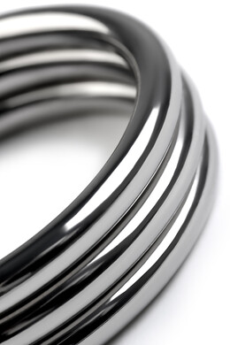 Широкое кольцо на пенис из металла D 4,5 см