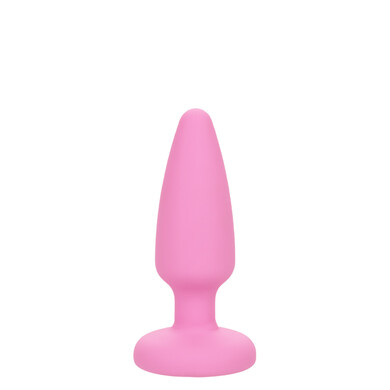 Набор розовых анальных пробок со стразами First Time Crystal Booty Kit