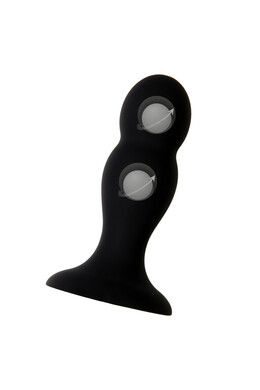 Чёрная анальная втулка Erotist Hidro, M