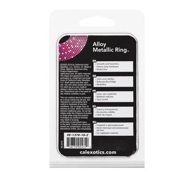 Металлическое эрекционное кольцо среднего размера Alloy Metallic Ring Medium