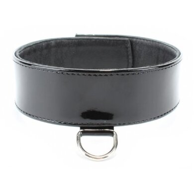 Стильный ошейник из лаковой кожи