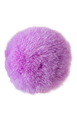 Анальная пробка силиконовая с хвостом ToDo Sweet bunny розово-фиолетовая